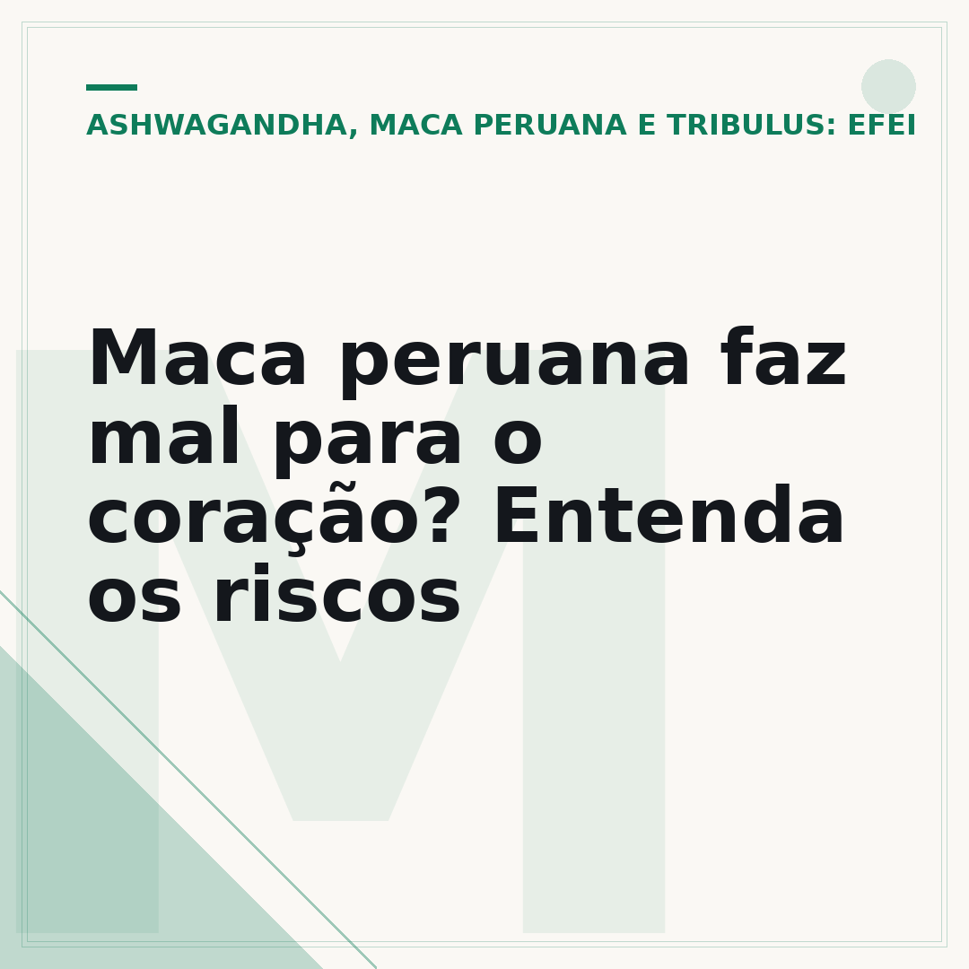 Maca peruana faz mal para o coração? Entenda os riscos