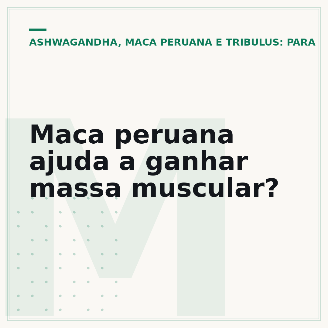Maca peruana ajuda a ganhar massa muscular?