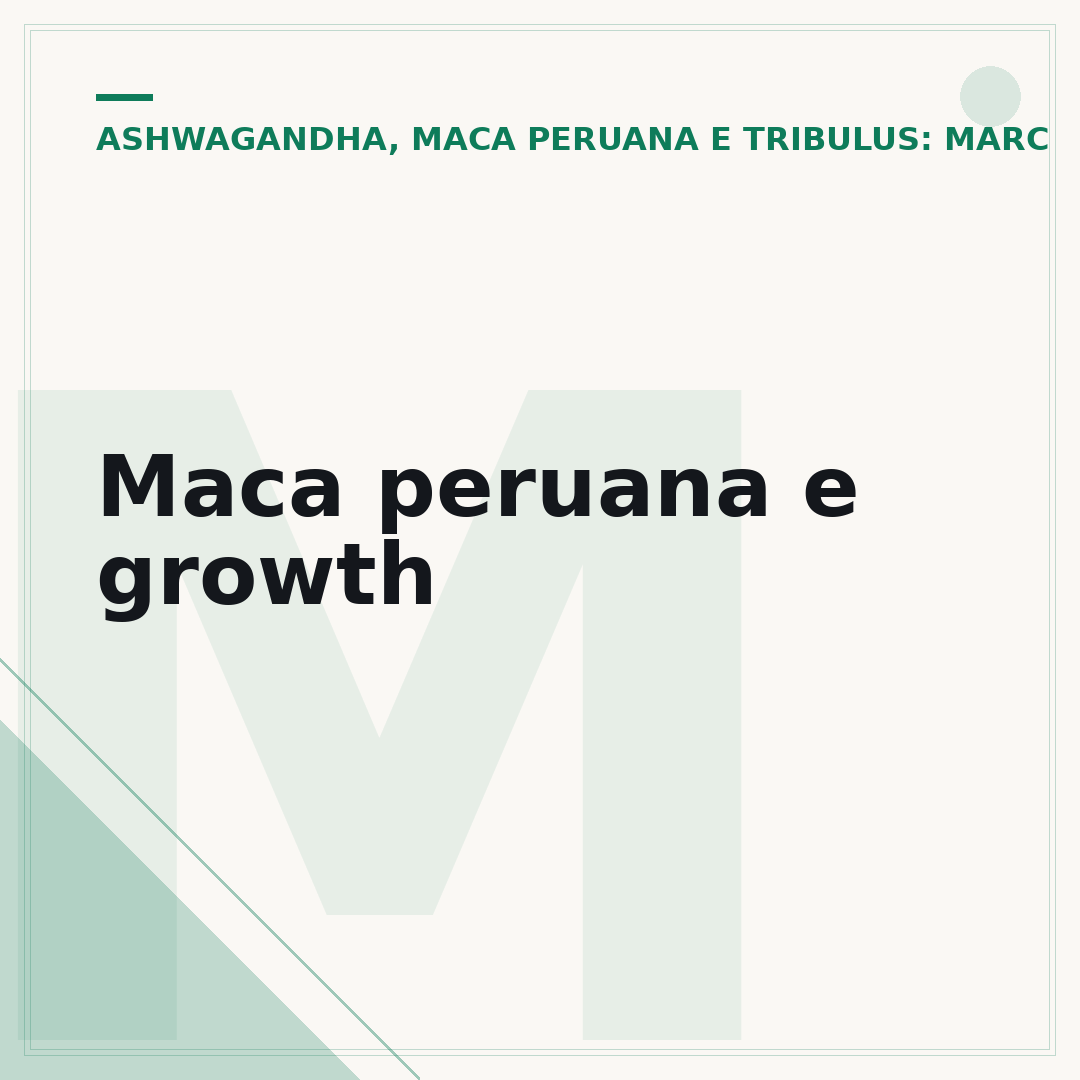 Maca peruana e growth