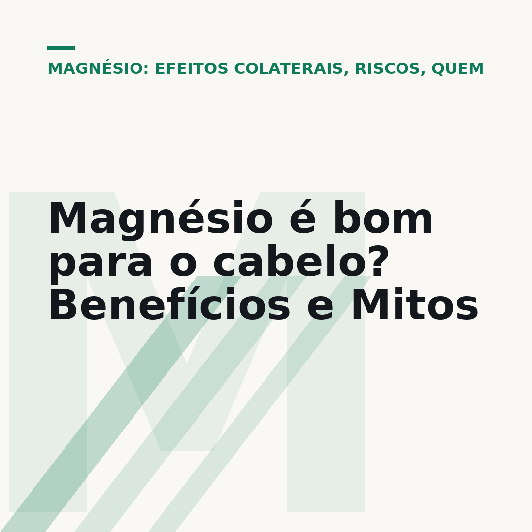 Magnésio é bom para o cabelo? Benefícios e Mitos