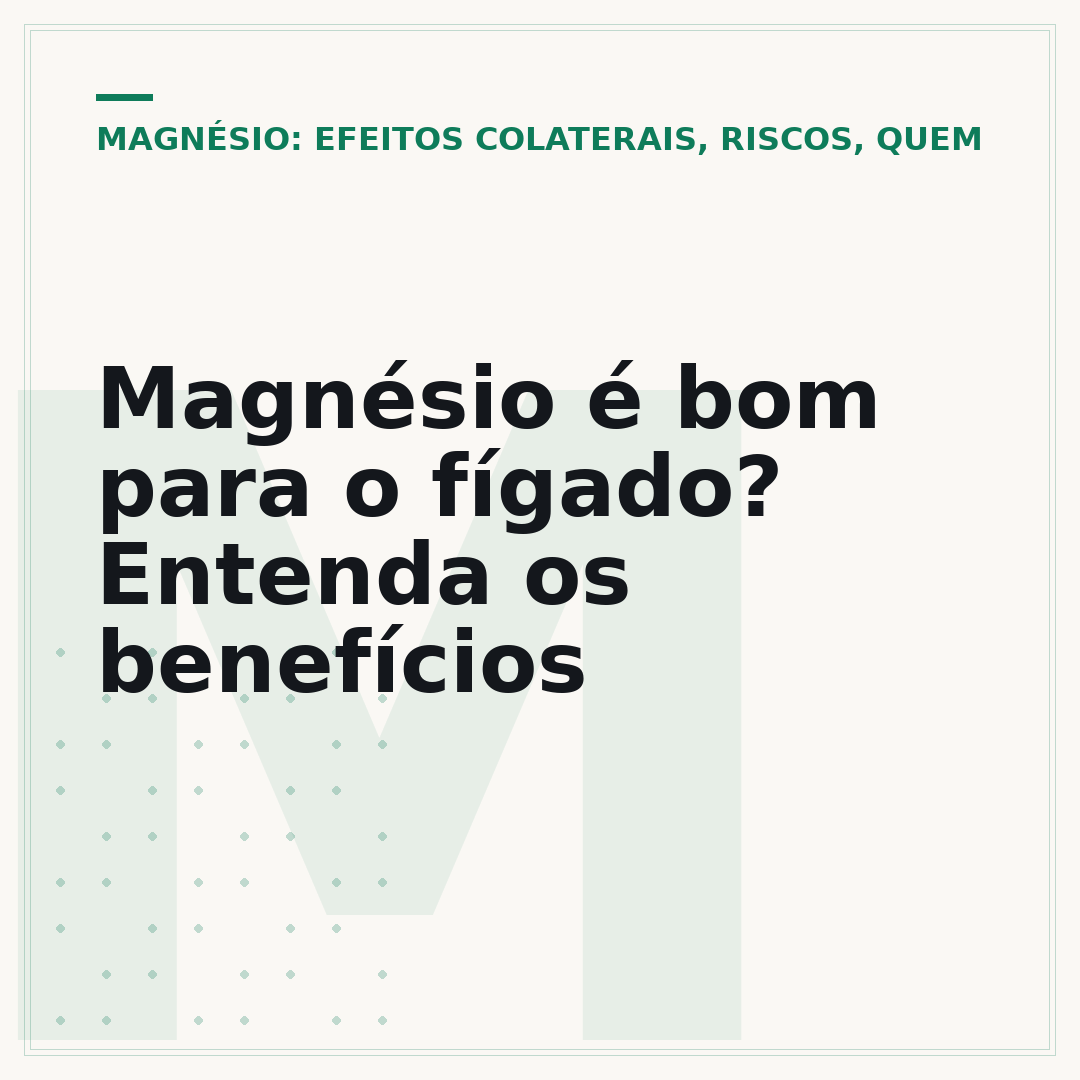 Magnésio é bom para o fígado? Entenda os benefícios