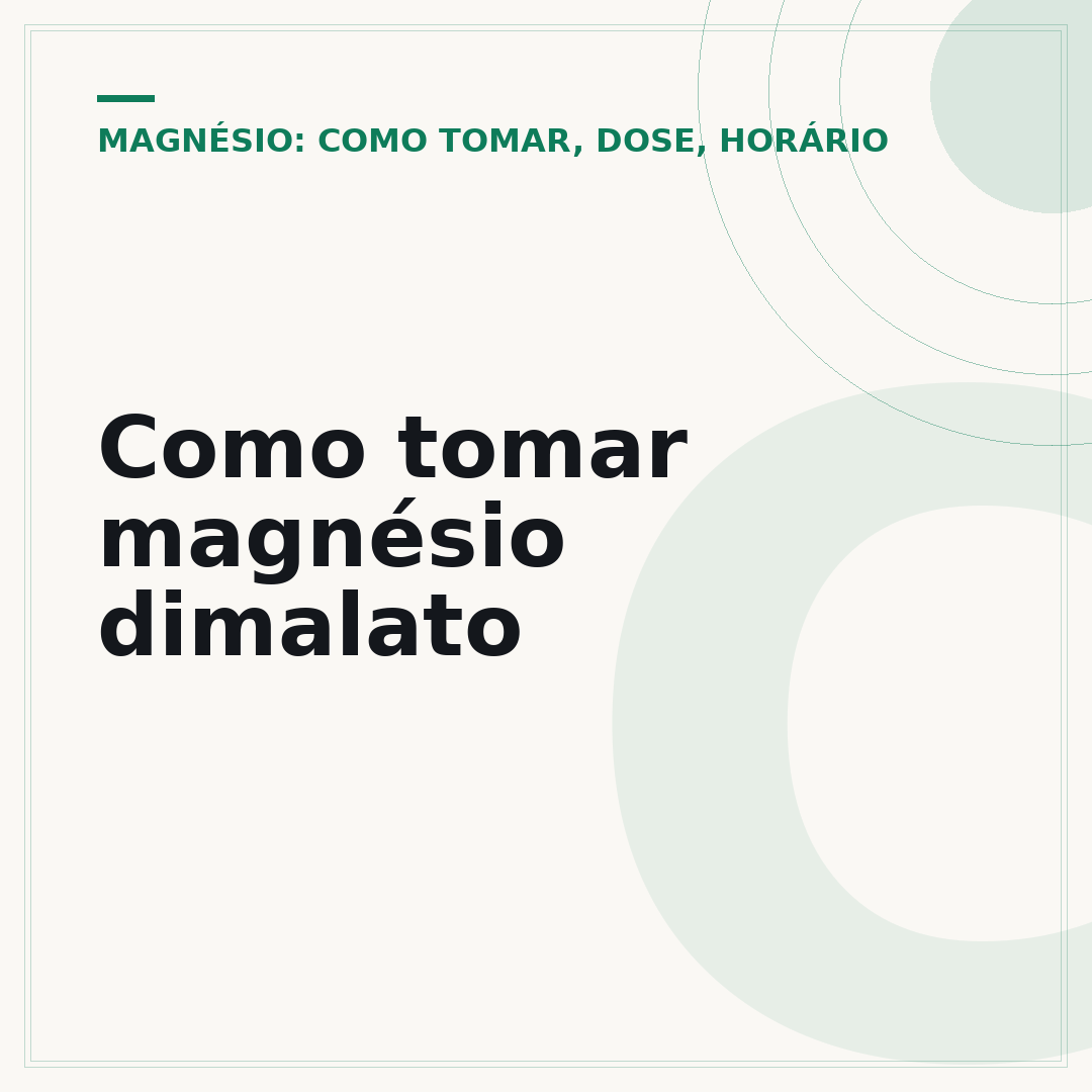 Como tomar magnésio dimalato