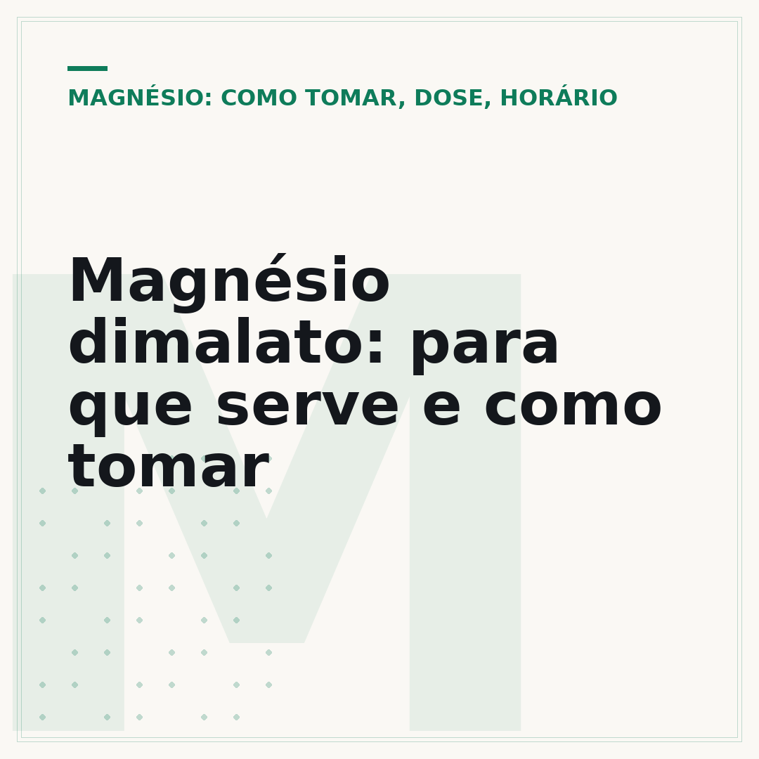 Magnésio dimalato: para que serve e como tomar