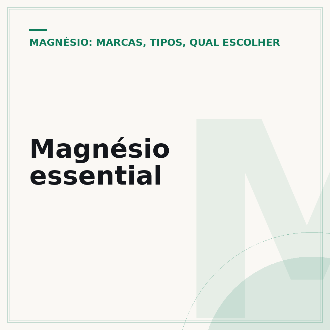 Magnésio essential