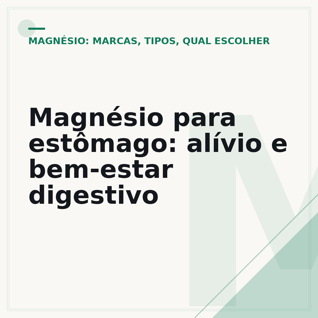 Magnésio para estômago: alívio e bem-estar digestivo