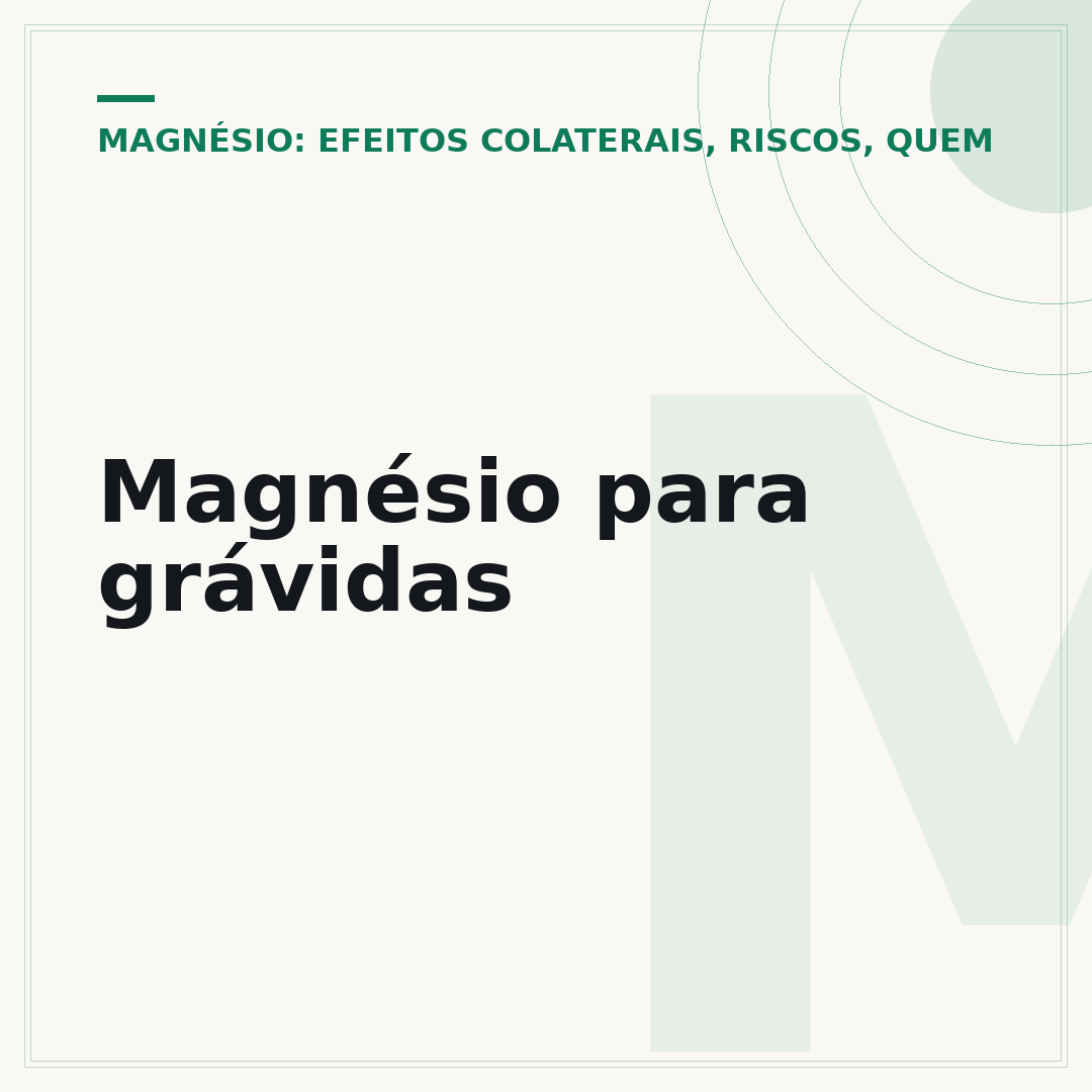 Magnésio para grávidas