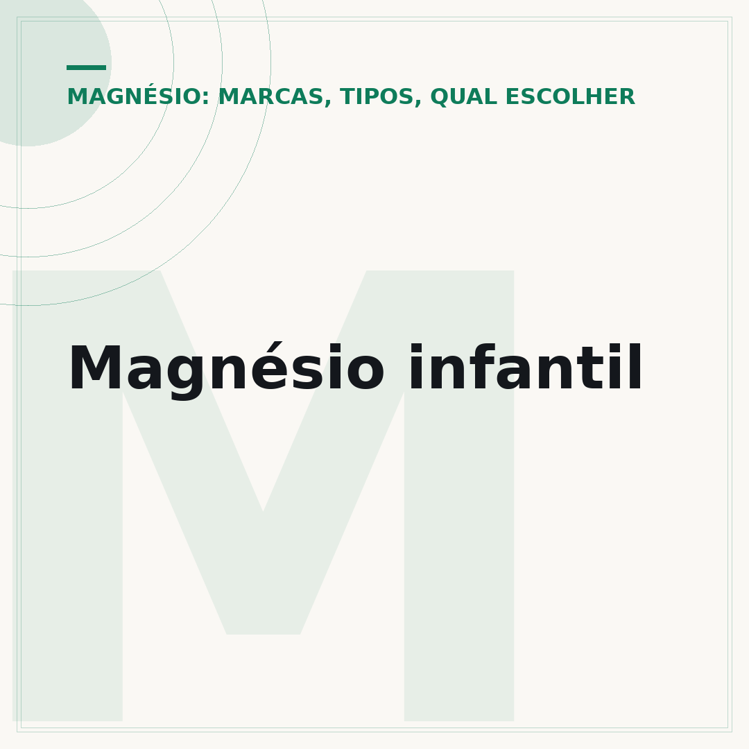 Magnésio infantil