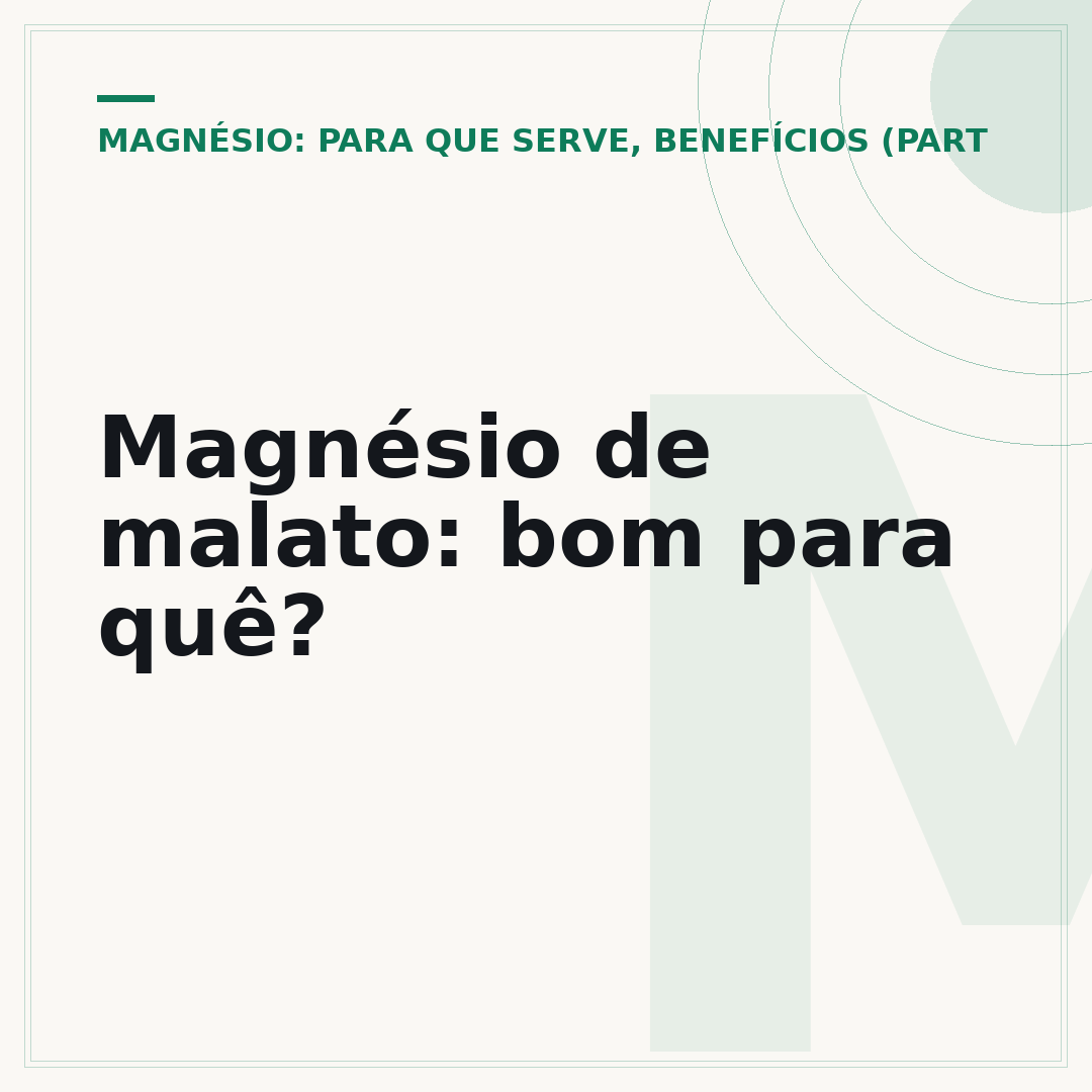 Magnésio de malato: bom para quê?