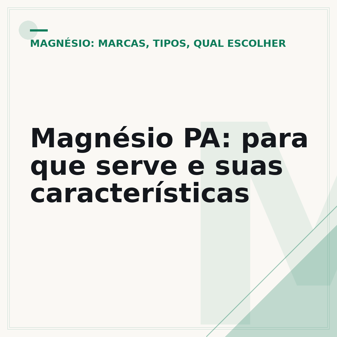 Magnésio PA: para que serve e suas características