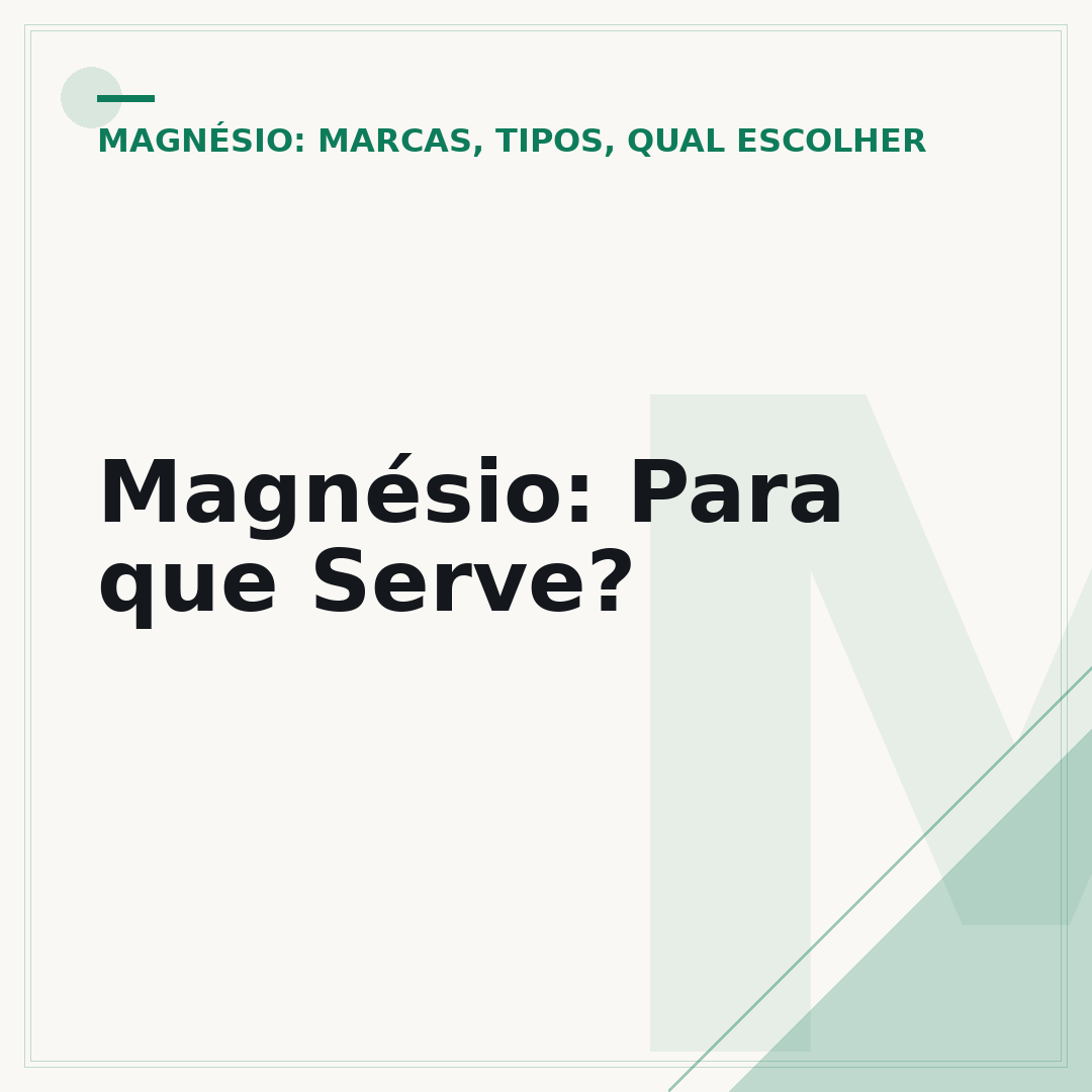 Magnésio: Para que Serve?