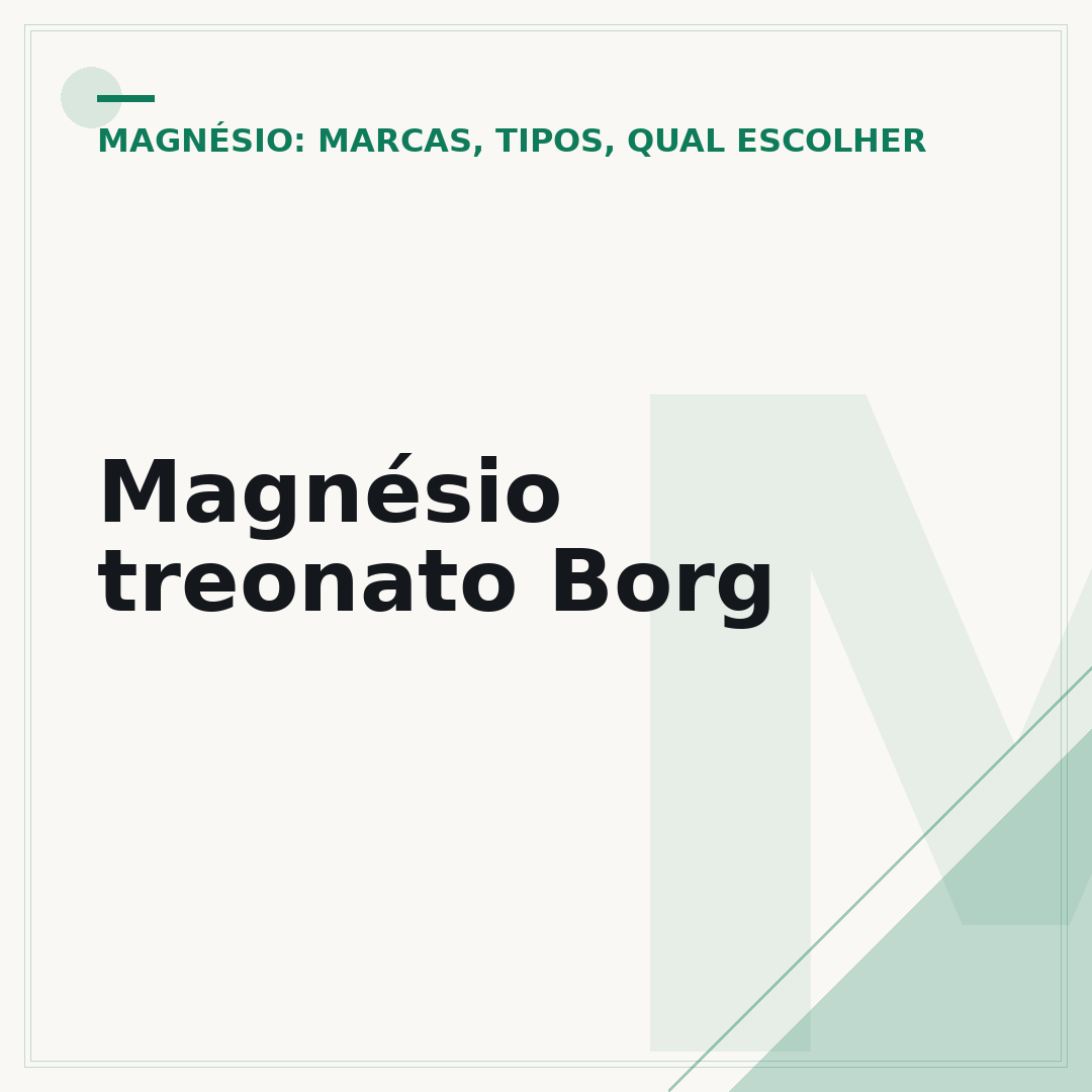 Magnésio treonato Borg