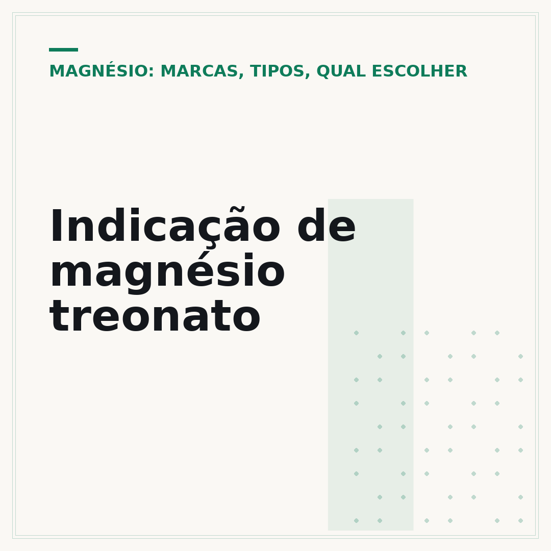 Indicação de magnésio treonato