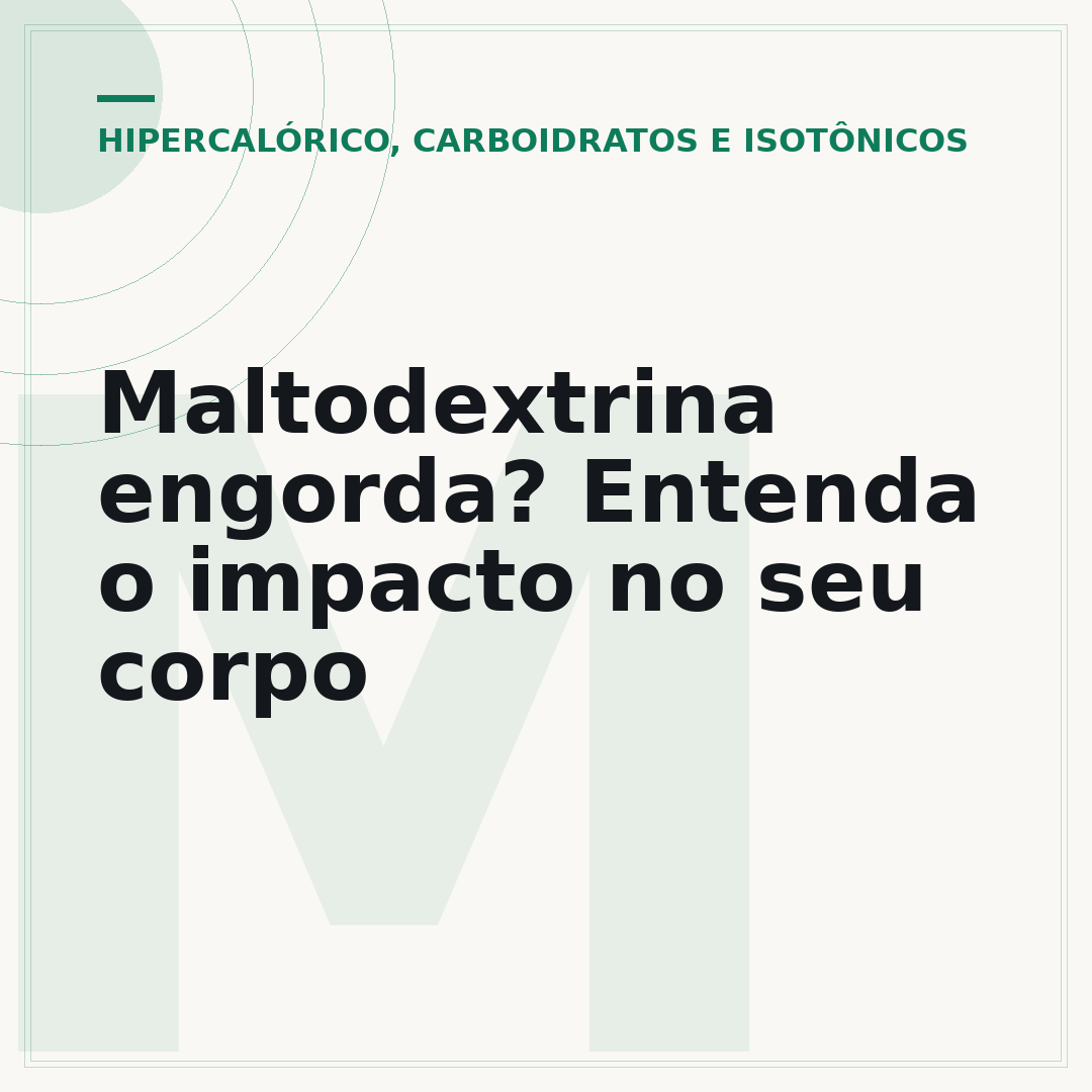 Maltodextrina engorda? Entenda o impacto no seu corpo