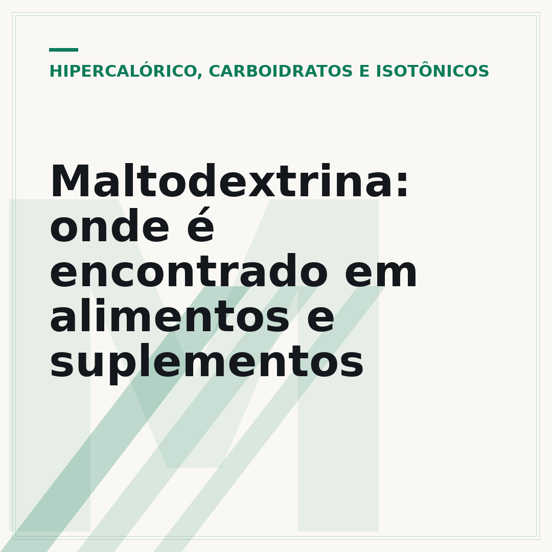 Maltodextrina: onde é encontrado em alimentos e suplementos