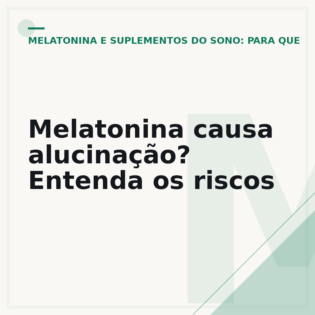 Melatonina causa alucinação? Entenda os riscos