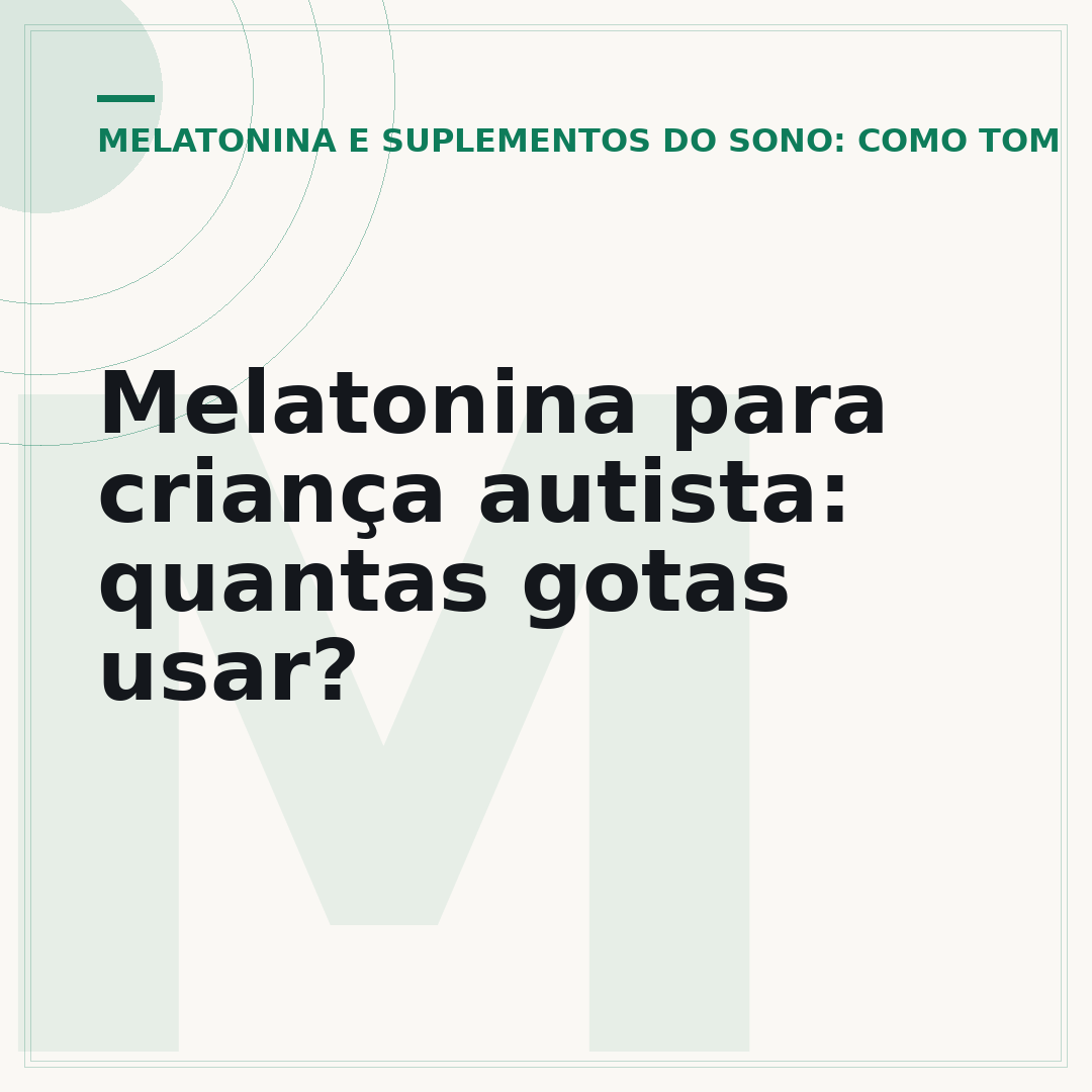 Melatonina para criança autista: quantas gotas usar?
