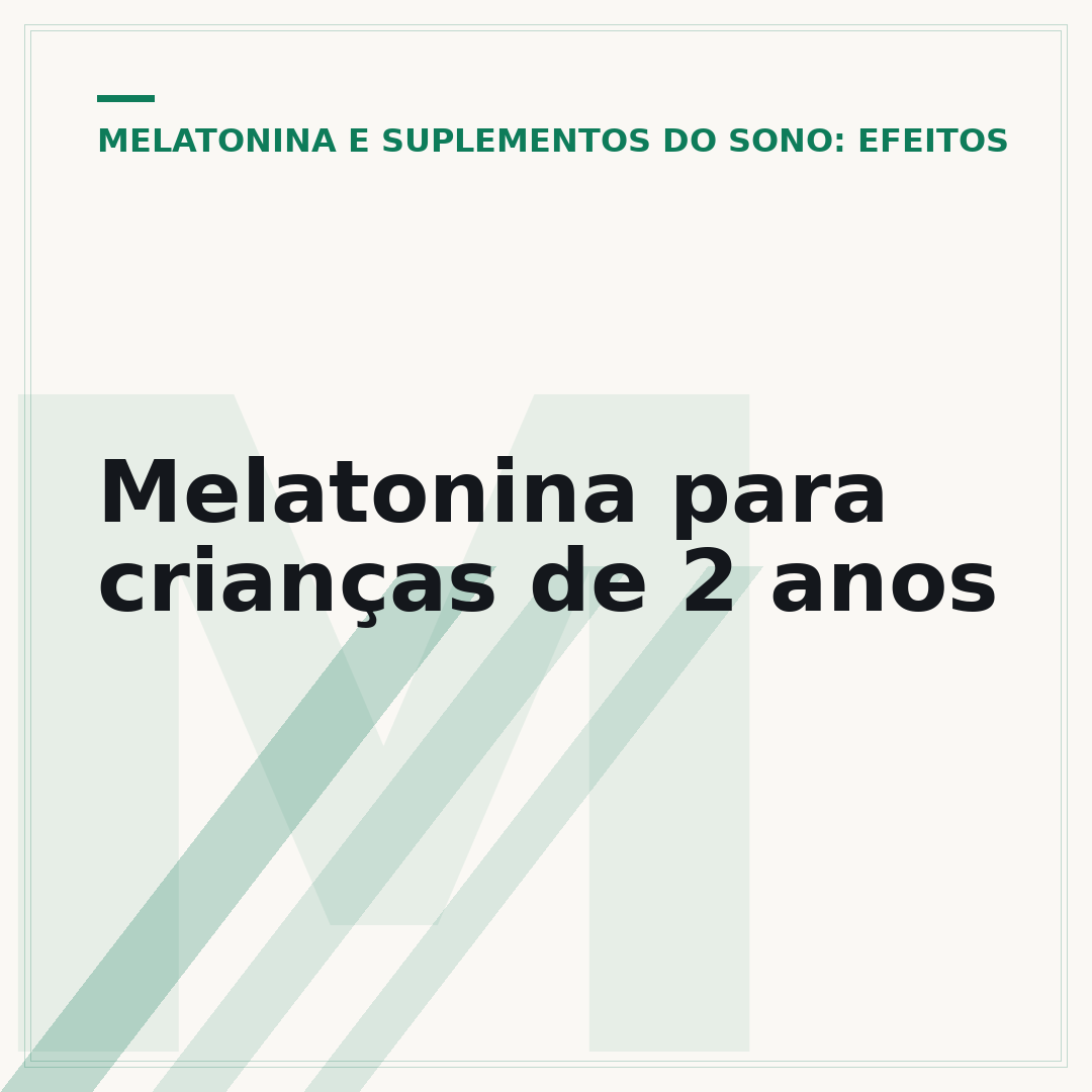 Melatonina para crianças de 2 anos