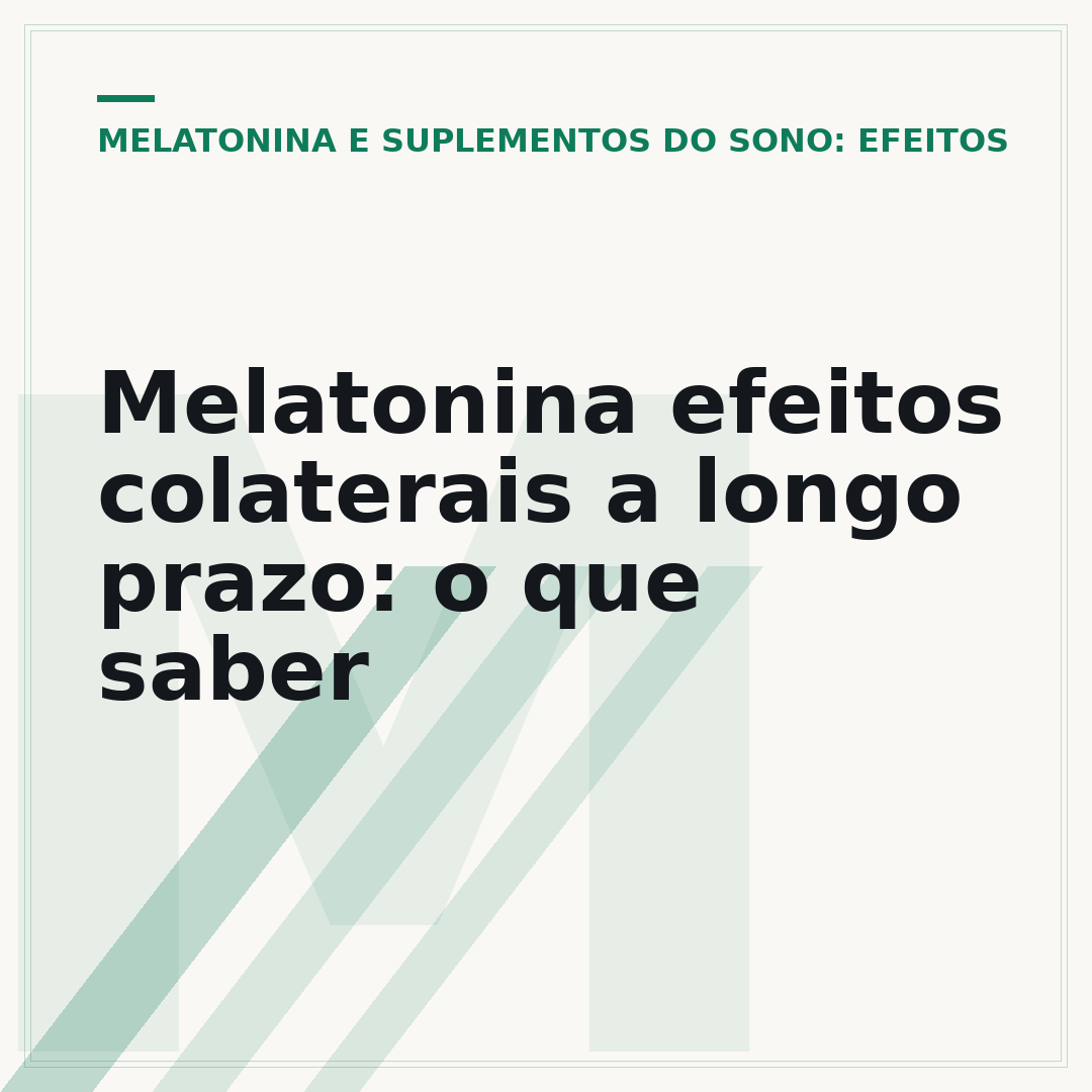 Melatonina efeitos colaterais a longo prazo: o que saber