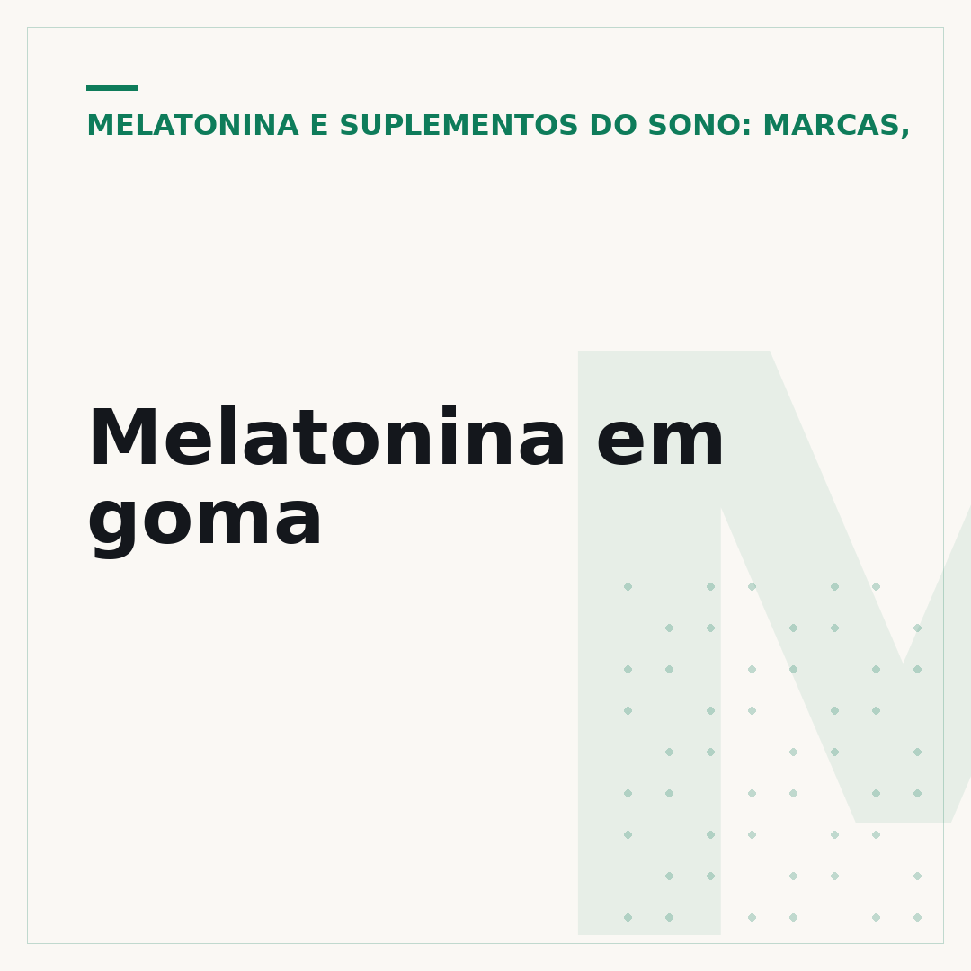 Melatonina em goma