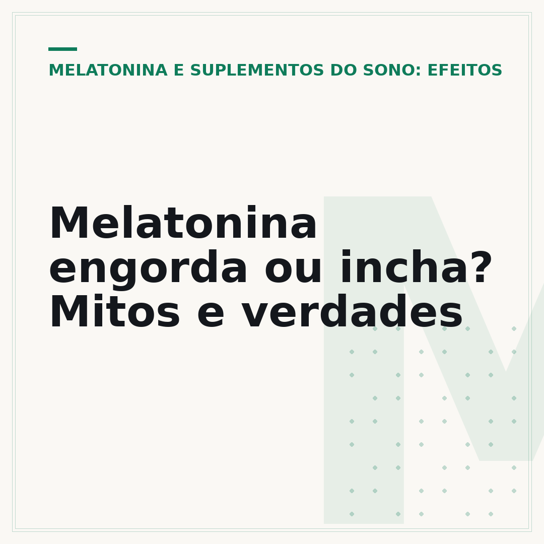 Melatonina engorda ou incha? Mitos e verdades