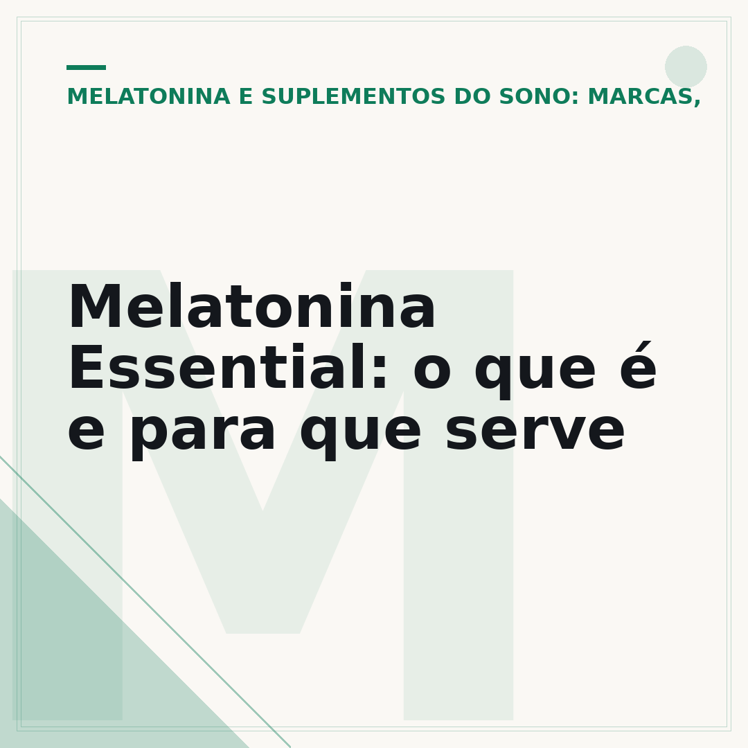 Melatonina Essential: o que é e para que serve