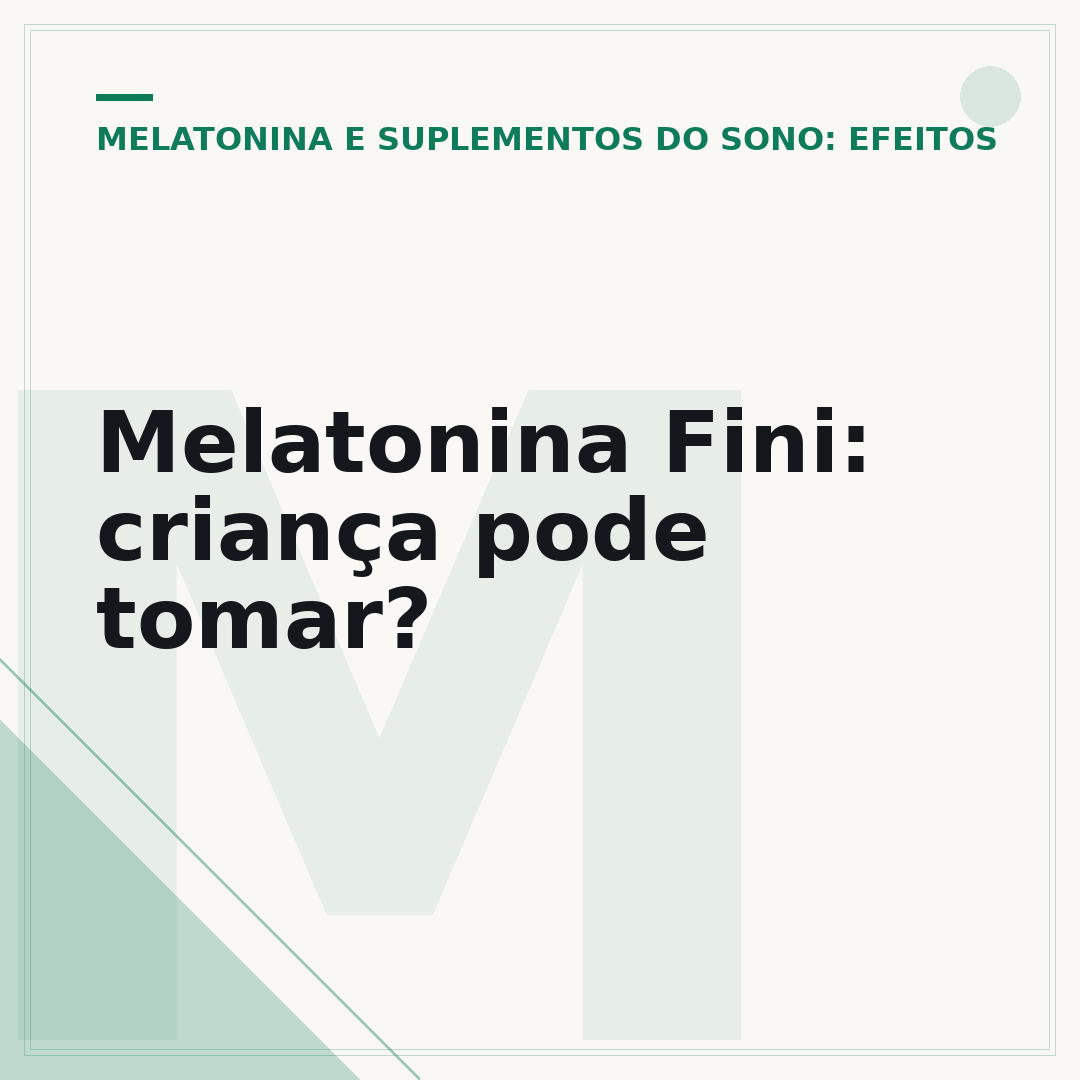 Melatonina Fini: criança pode tomar?