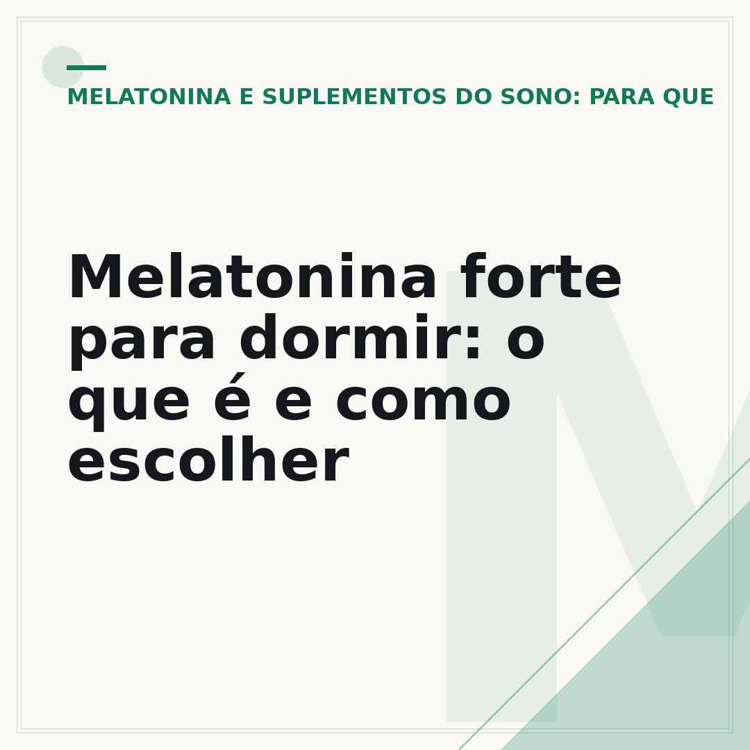 Melatonina forte para dormir: o que é e como escolher