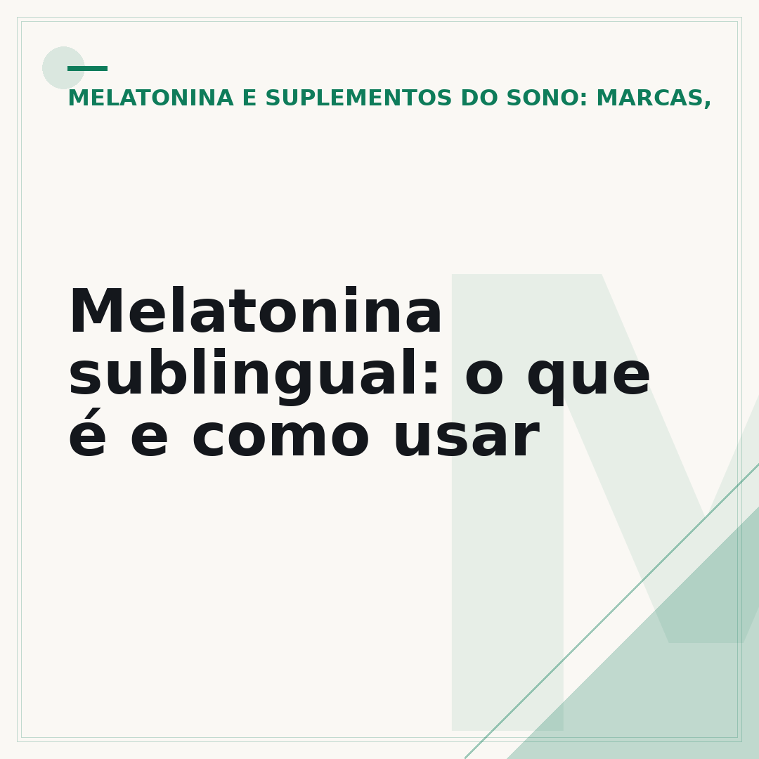 Melatonina sublingual: o que é e como usar