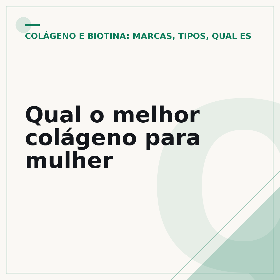 Qual o melhor colágeno para mulher