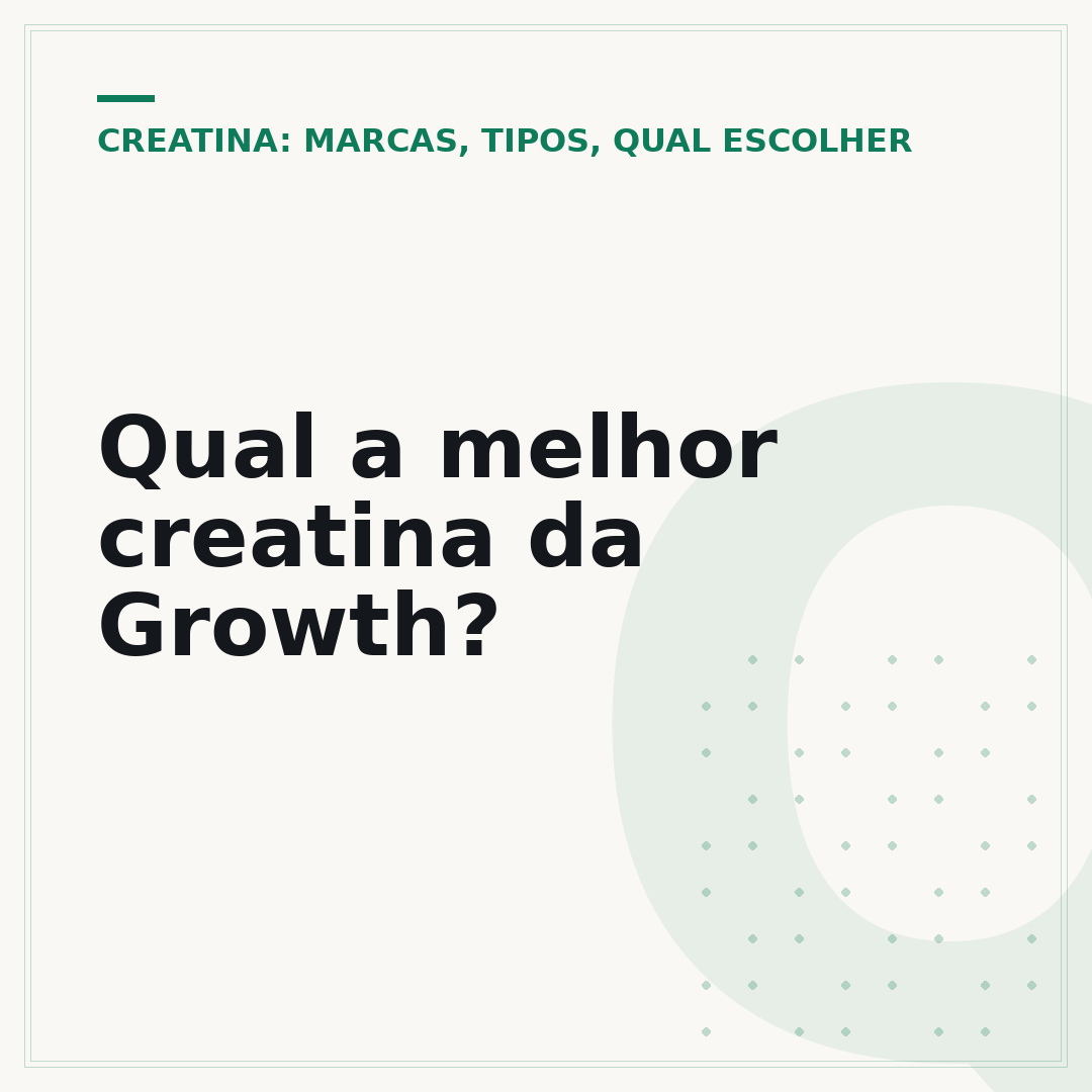 Qual a melhor creatina da Growth?