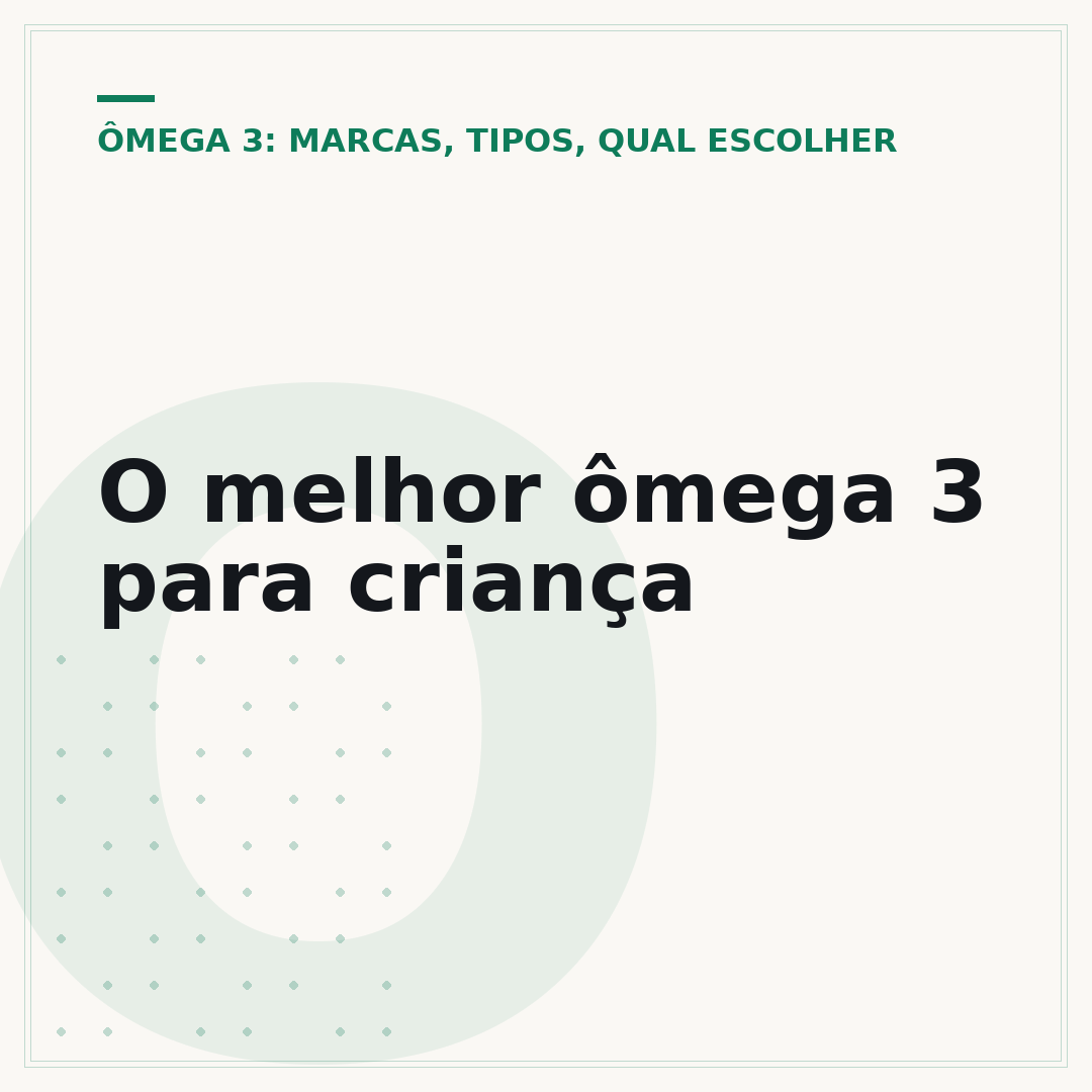 O melhor ômega 3 para criança