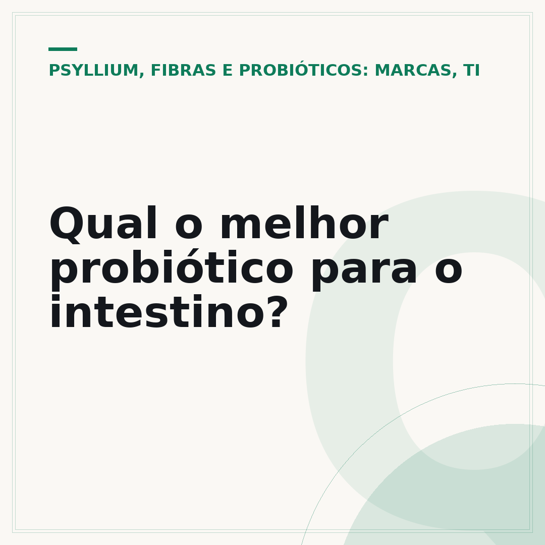 Qual o melhor probiótico para o intestino?