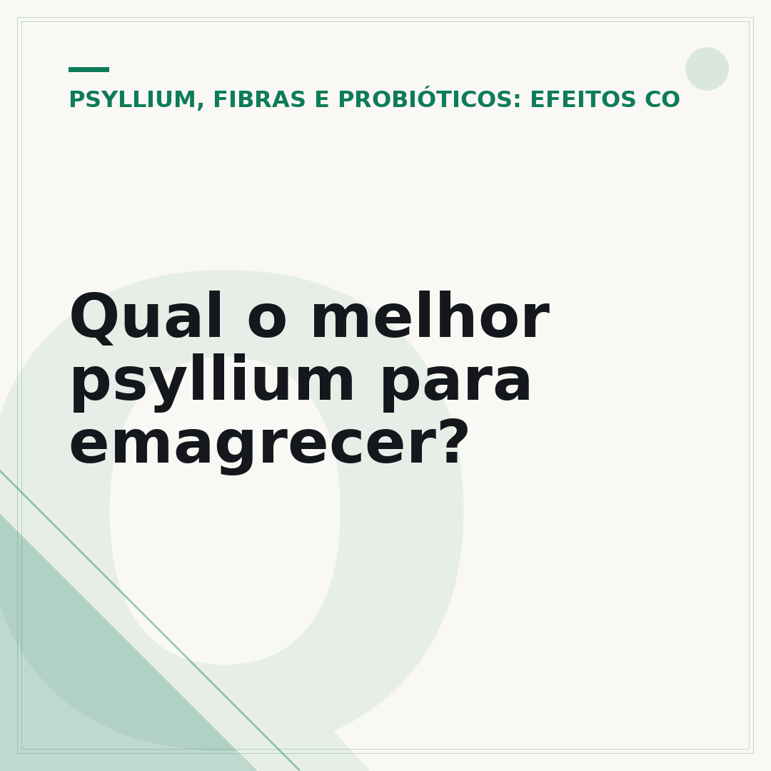 Qual o melhor psyllium para emagrecer?