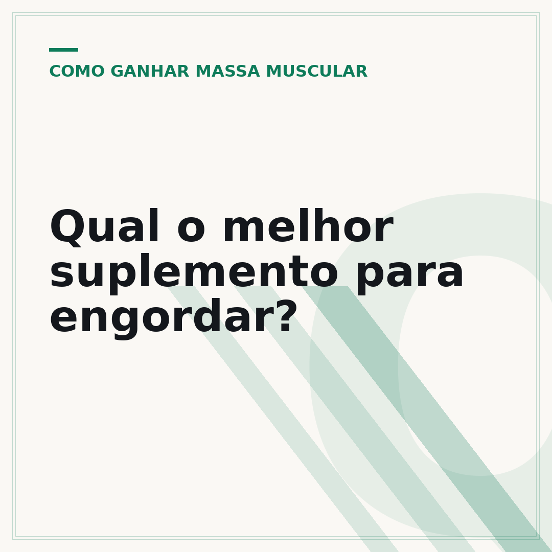 Qual o melhor suplemento para engordar?