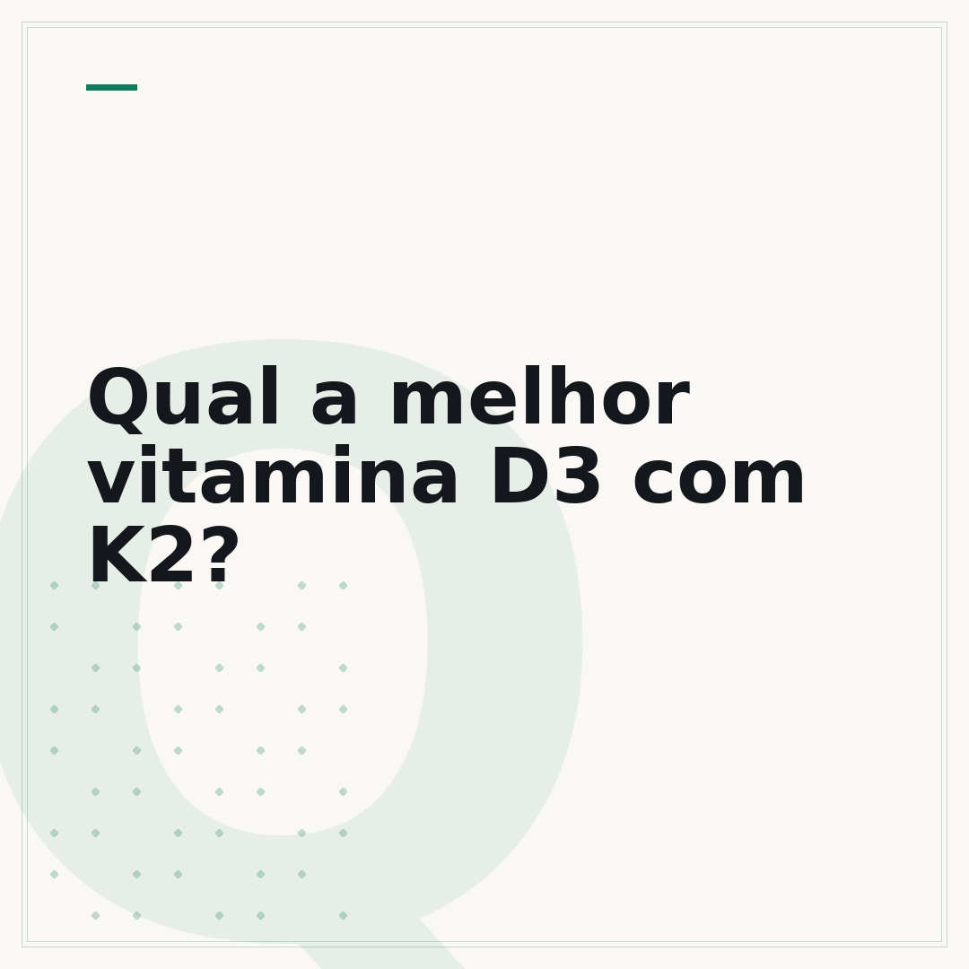 Qual a melhor vitamina D3 com K2?