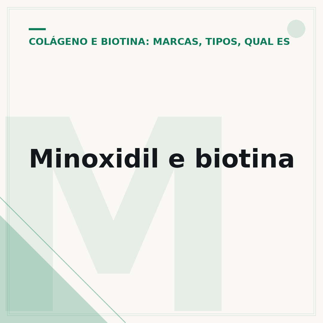 Minoxidil e biotina