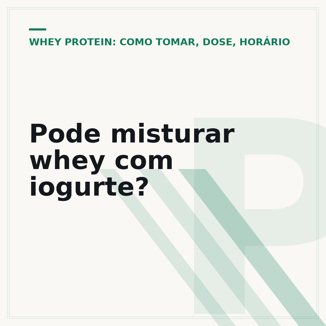 Pode misturar whey com iogurte?