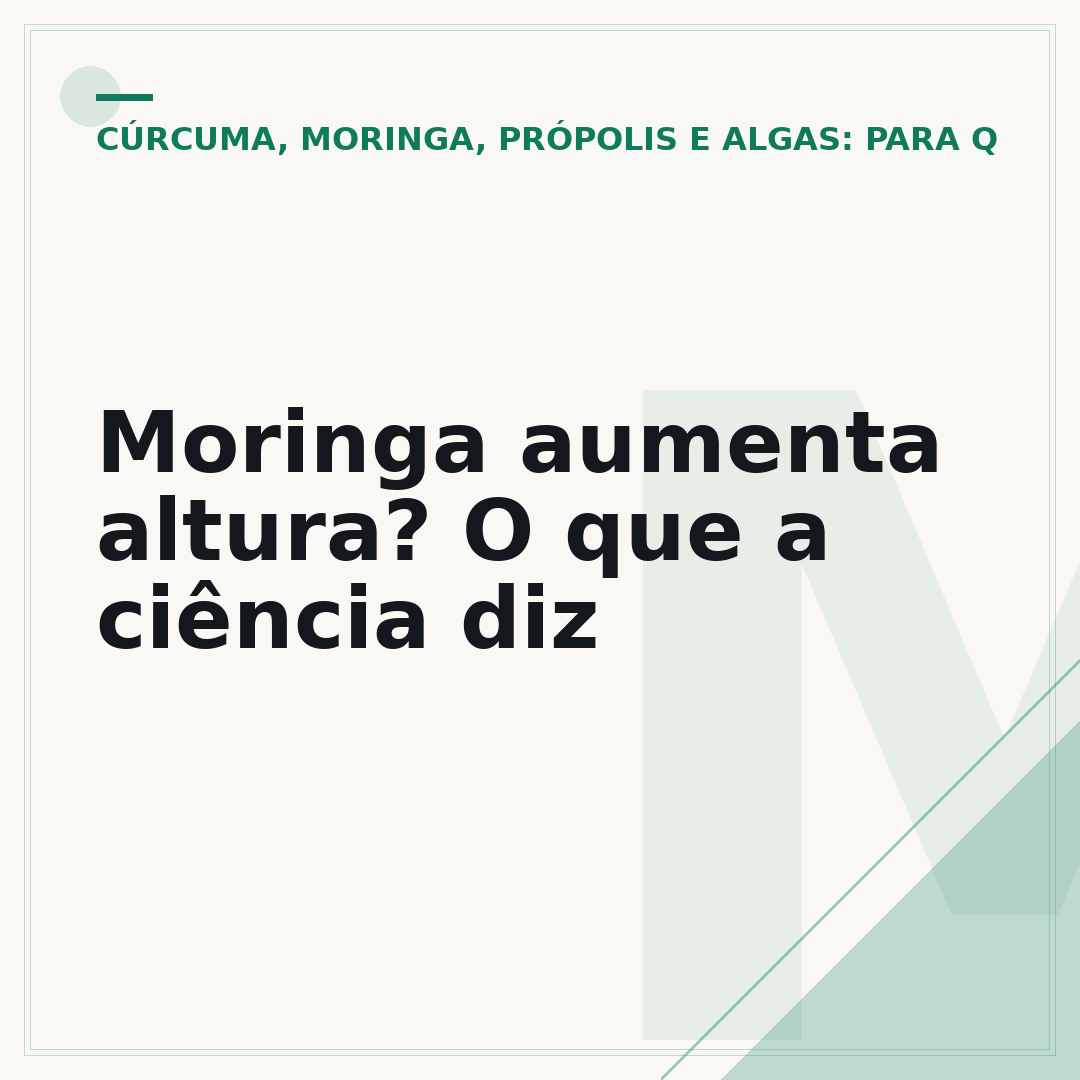Moringa aumenta altura? O que a ciência diz