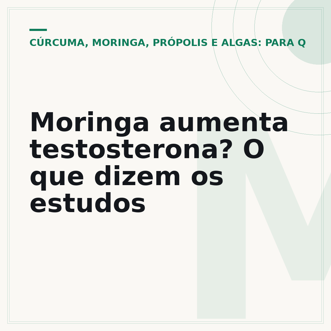 Moringa aumenta testosterona? O que dizem os estudos