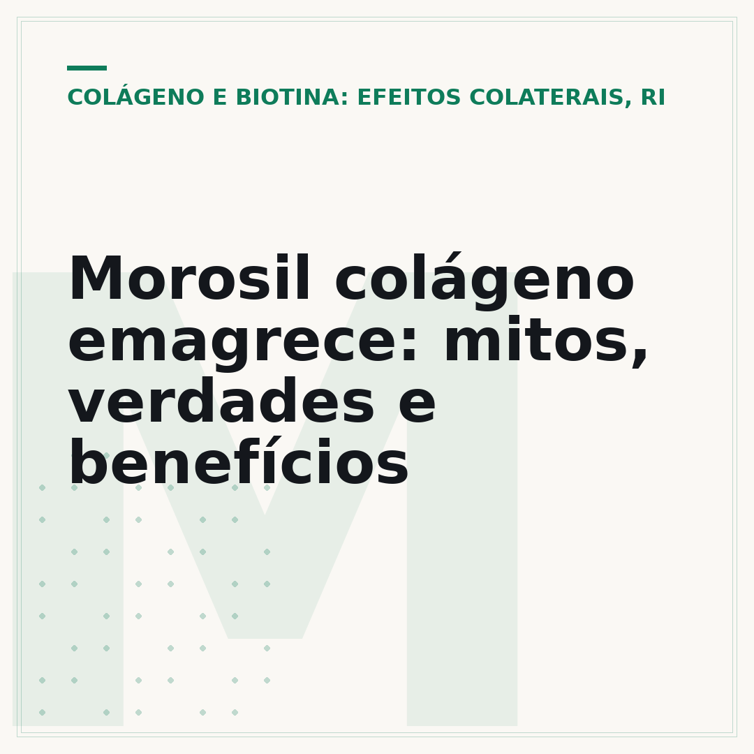 Morosil colágeno emagrece: mitos, verdades e benefícios