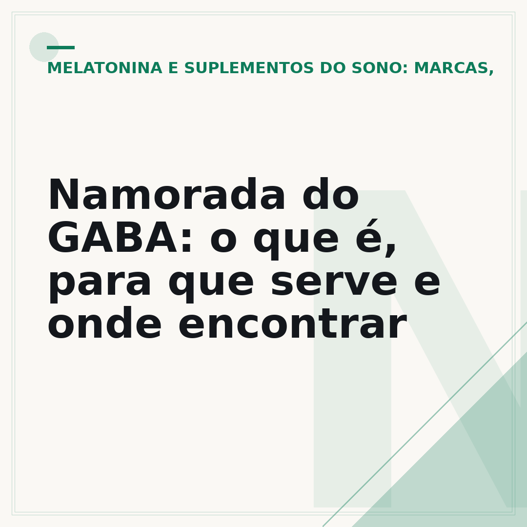 Namorada do GABA: o que é, para que serve e onde encontrar