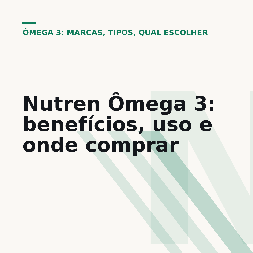 Nutren Ômega 3: benefícios, uso e onde comprar