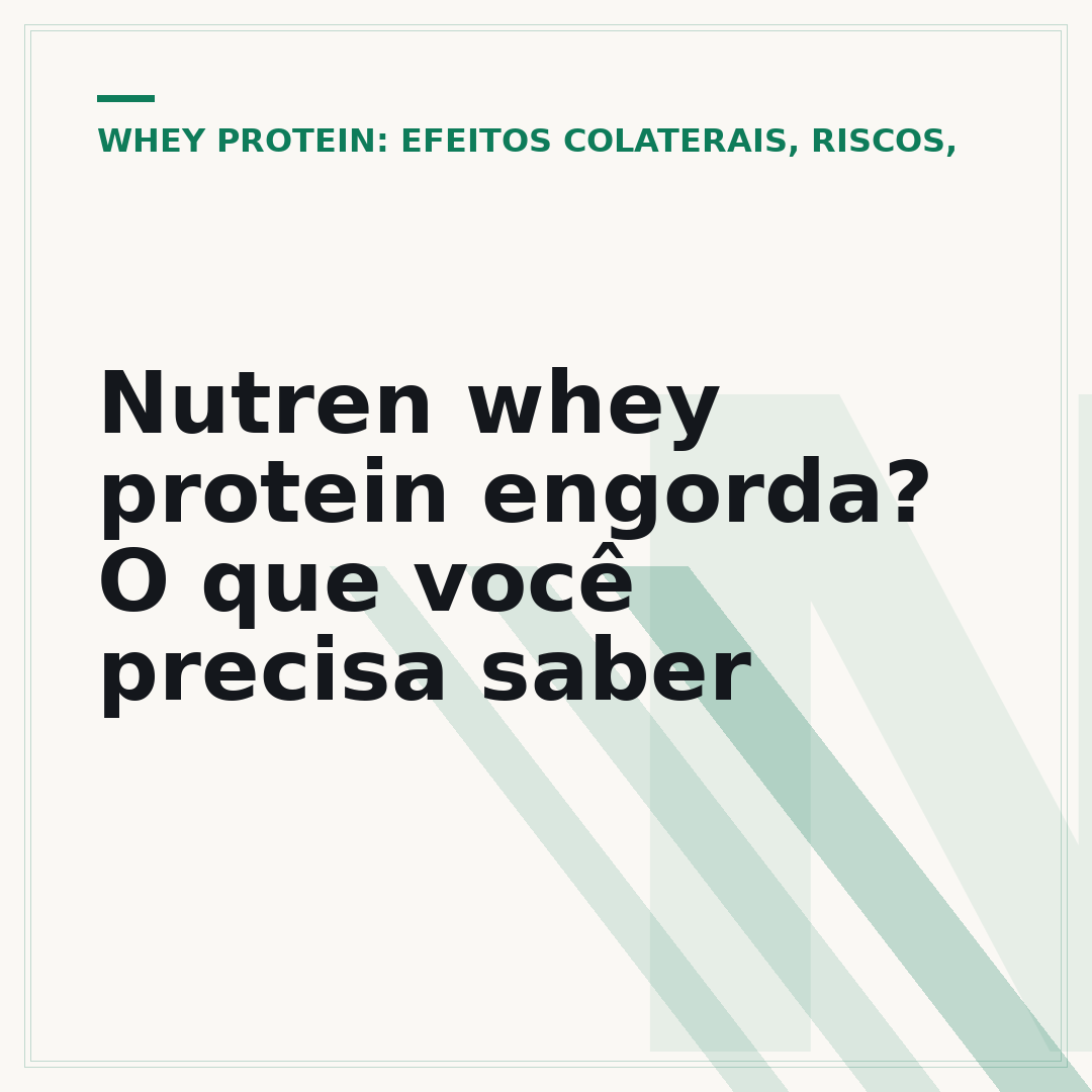 Nutren whey protein engorda? O que você precisa saber