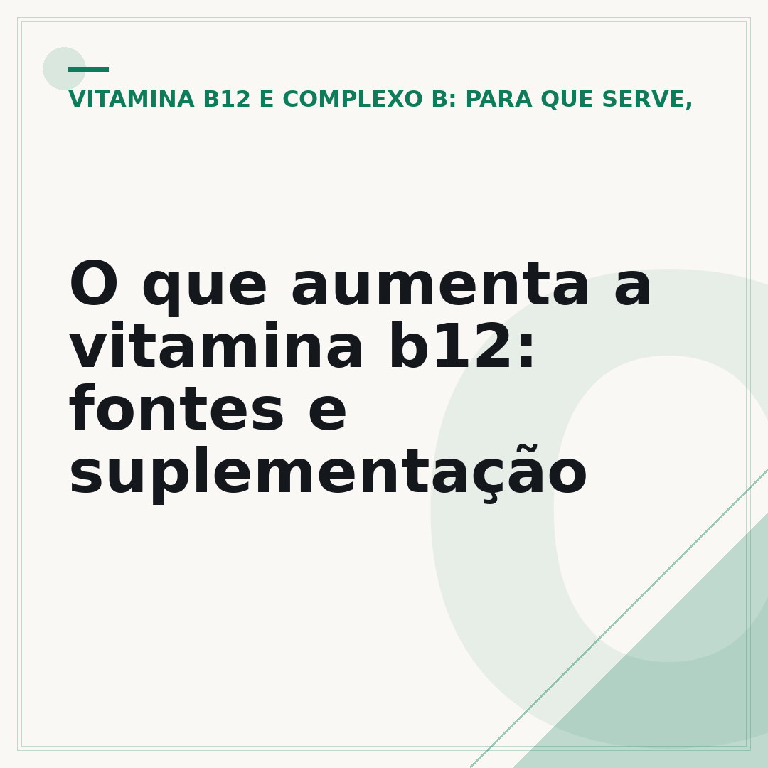 O que aumenta a vitamina b12: fontes e suplementação