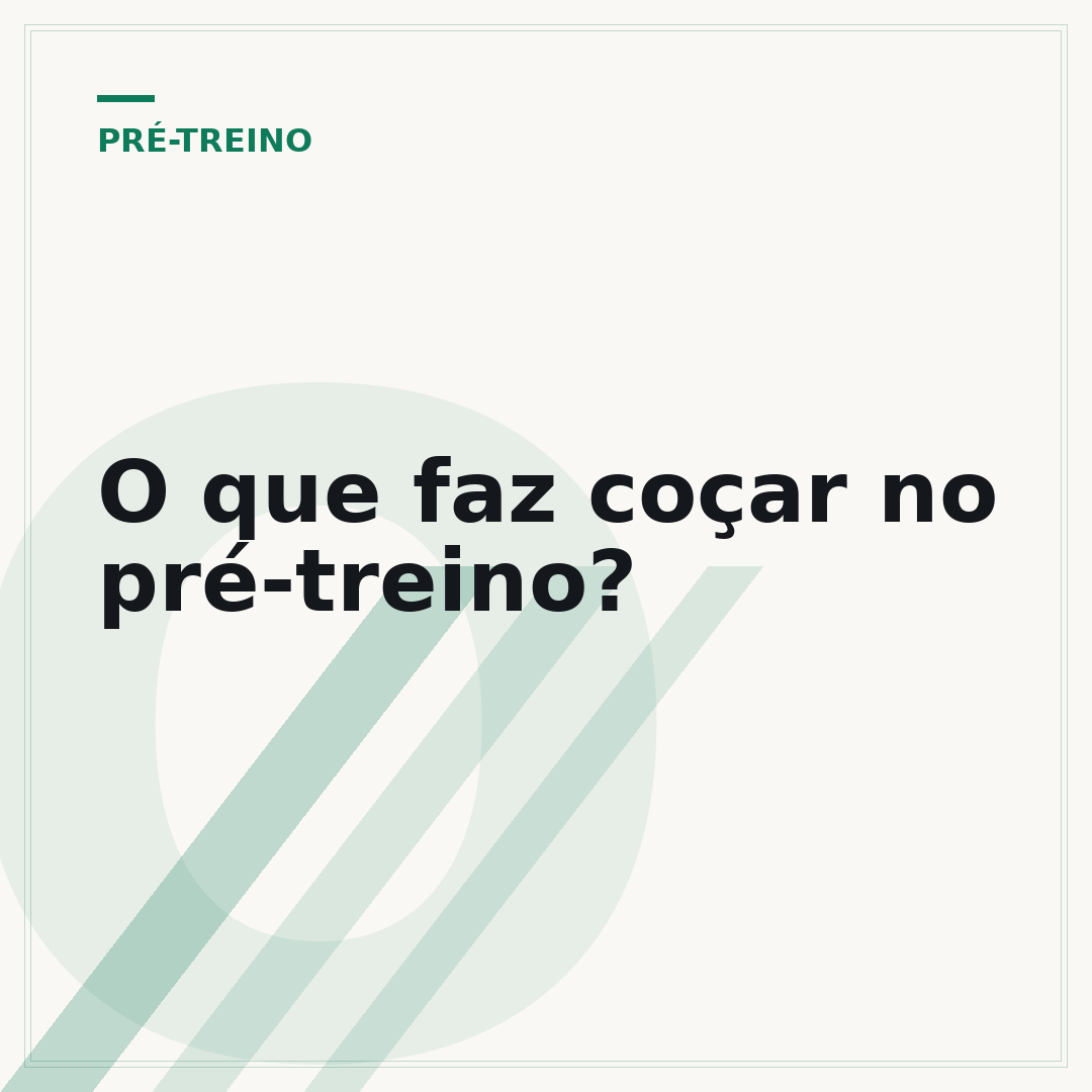 O que faz coçar no pré-treino?
