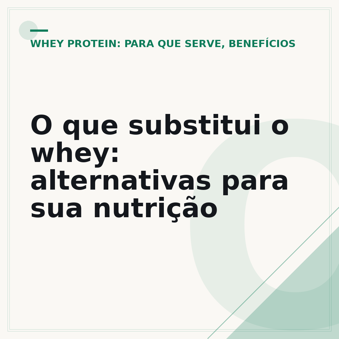 O que substitui o whey: alternativas para sua nutrição