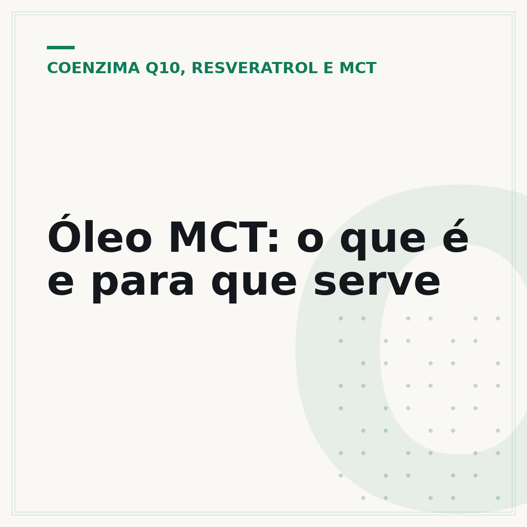 Óleo MCT: o que é e para que serve