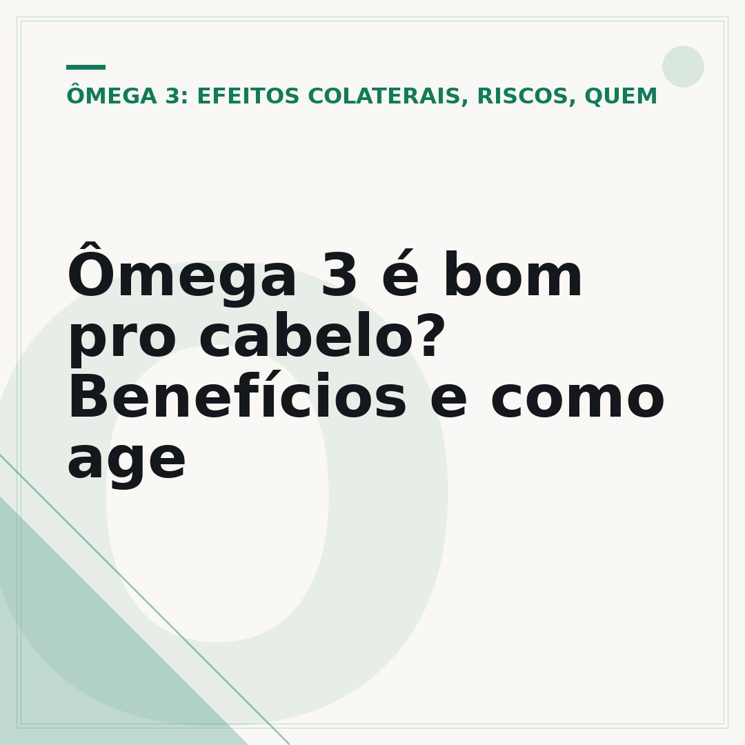 Ômega 3 é bom pro cabelo? Benefícios e como age