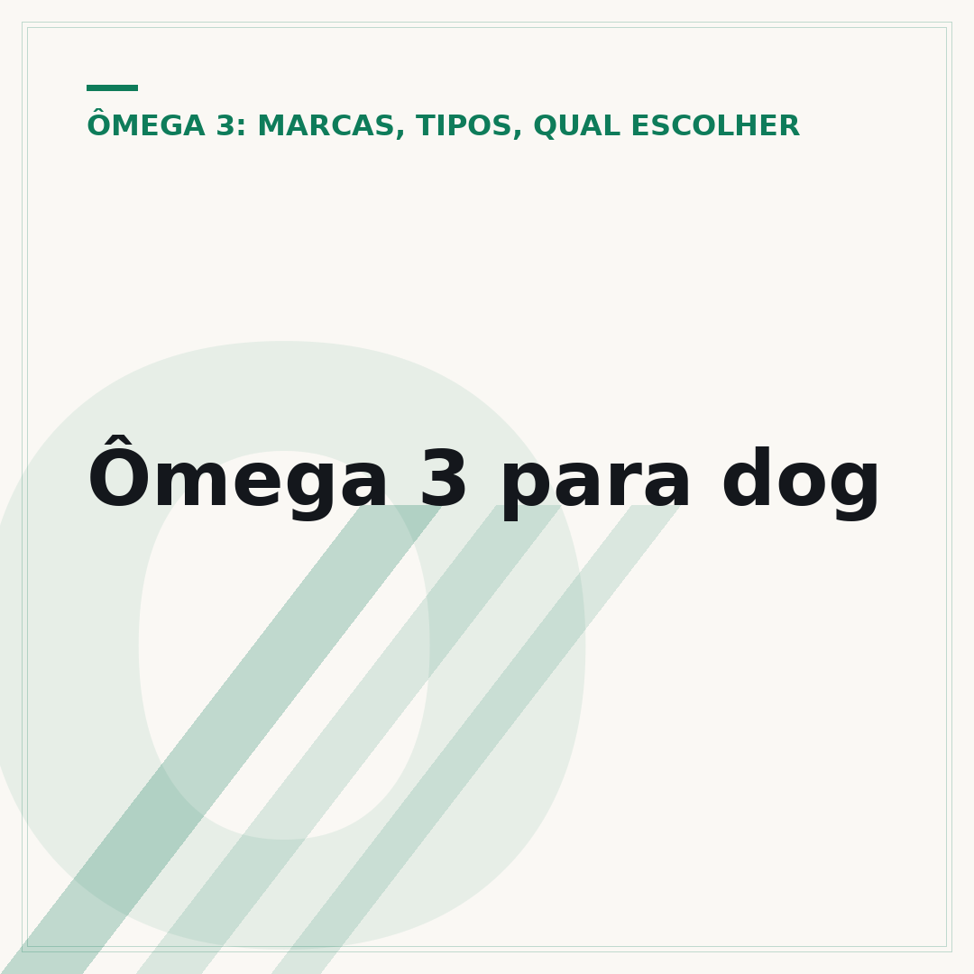 Ômega 3 para dog