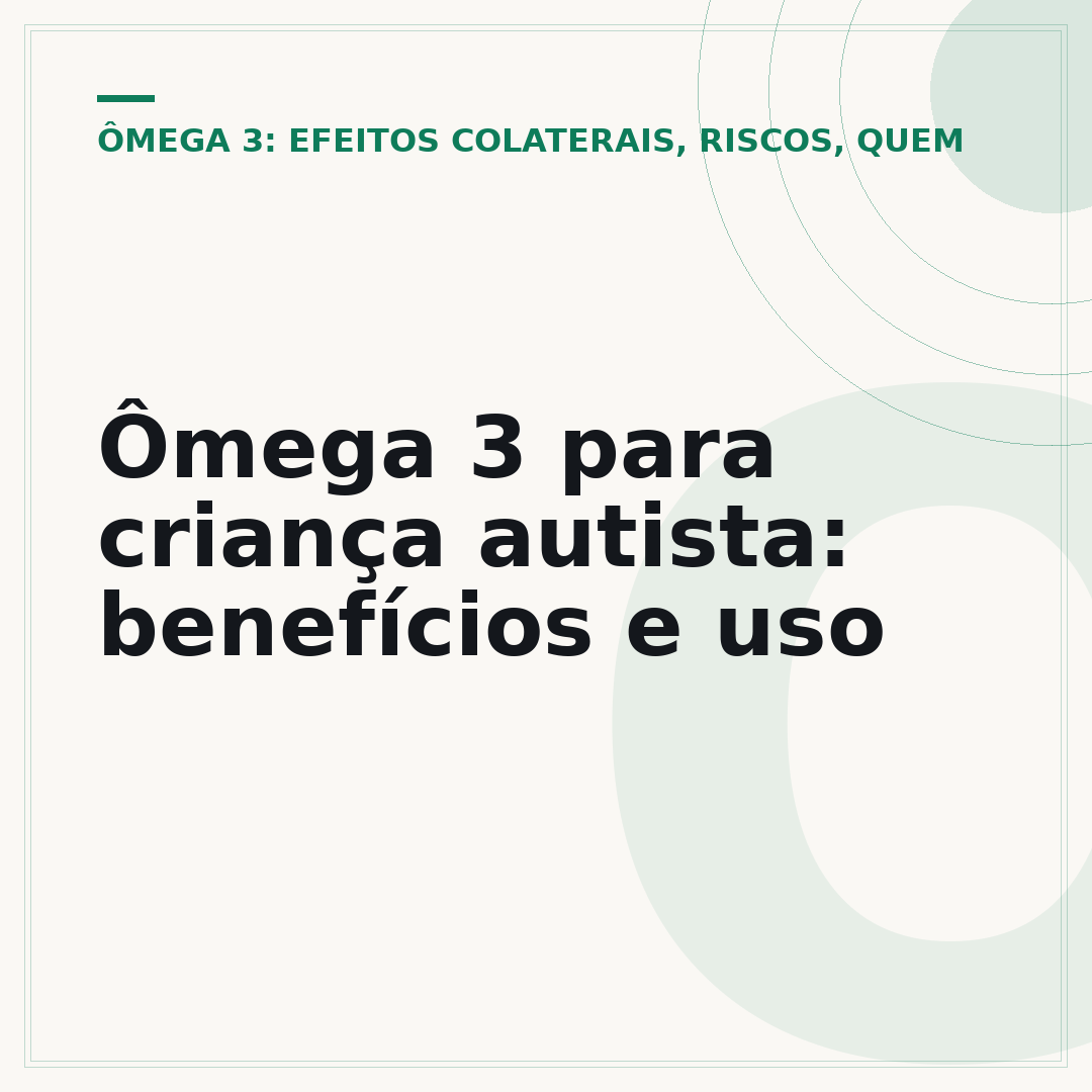 Ômega 3 para criança autista: benefícios e uso